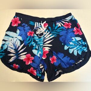 Women’s Medium Floral Tie Lounge Shorts by Sweet Treasures